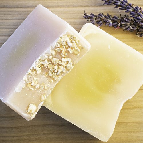 easy Lavender and Oatmeal Soap recpie